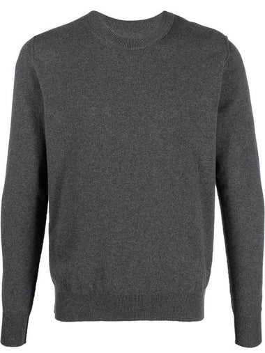 Crew Neck Cashmere Knit Top Grey - MAISON MARGIELA - BALAAN 1