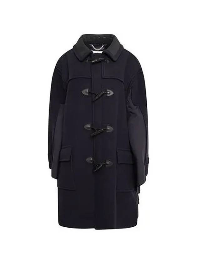 coat women cape wool duffel navy - MAISON MARGIELA - BALAAN 1