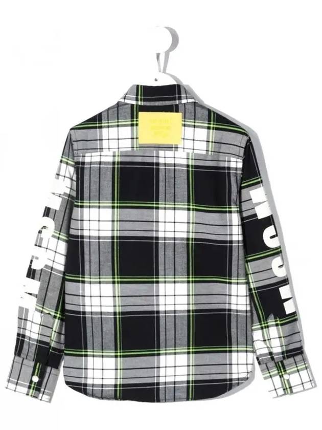 Kids Plate Check Shirt MS027902 200 - MSGM - BALAAN 3