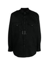 Pomili Long Sleeve Shirt Black - ISABEL MARANT - BALAAN 2