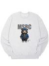 Bay Bear Indigo Blue Sweatshirt Melange Gray - MONSTER REPUBLIC - BALAAN 2
