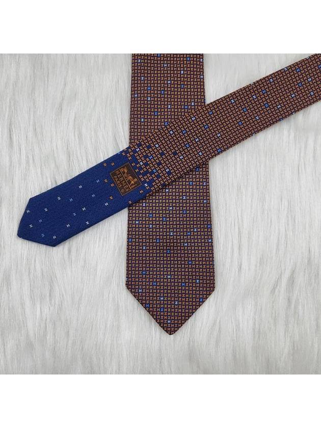 Arcade H Tie Brown - HERMES - BALAAN 5