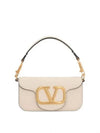 V Logo Buckle Calfskin Small Shoulder Bag Ivory - VALENTINO - BALAAN 2