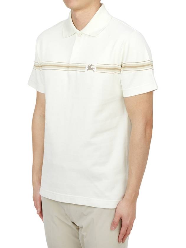 Striped Cotton Polo Shirt 8104054 - BURBERRY - BALAAN 3