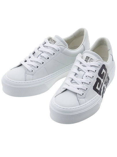 City Sports Lace-Up Low Top Sneakers White - GIVENCHY - BALAAN 2