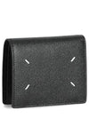 Stitch Logo Compact Bifold Half Wallet Black - MAISON MARGIELA - BALAAN 2