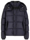 Hooded Nylon Down Padding Navy - BURBERRY - BALAAN 2