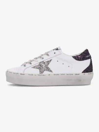 Hi Star Glitter Tab Low Top Sneakers White - GOLDEN GOOSE - BALAAN 2