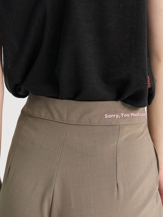 Ribbon Detail Summer Slacks Brown - SORRY TOO MUCH LOVE - BALAAN 3