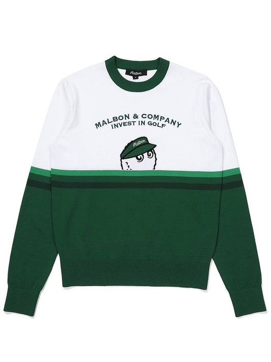 Shy Bucket Sweater Green - MALBON GOLF - BALAAN 2