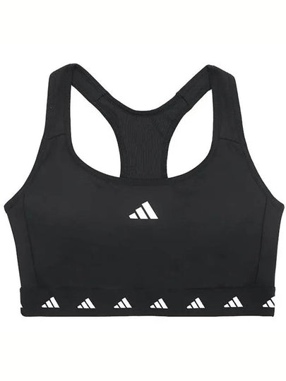 Medium Support Techfit Power React Sports Bra Black - ADIDAS - BALAAN 2