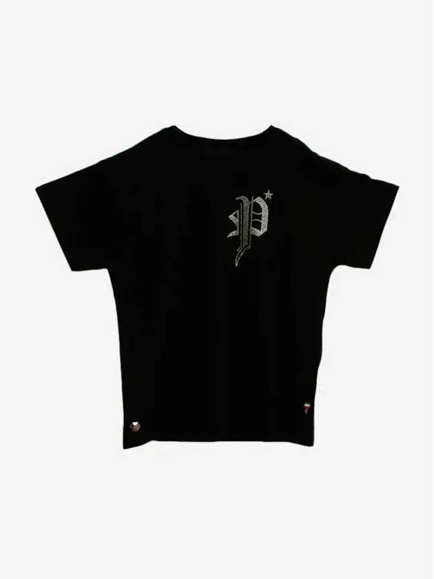 Logo round neck short sleeve t shirt black - PHILIPP PLEIN - BALAAN 2