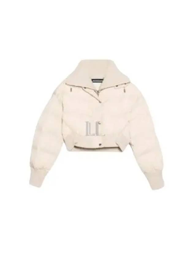 La Doudoune Caraco Ribbed Puffer Crop Padded Jacket Off-White - JACQUEMUS - BALAAN 2