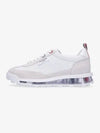 Women Vitello Calf Tech Runner Clear Sole Low Top Sneakers White - THOM BROWNE - BALAAN 2