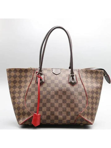 N41548 Damier Eben Canvas Kai Sa MM Tote Bag - LOUIS VUITTON - BALAAN 1