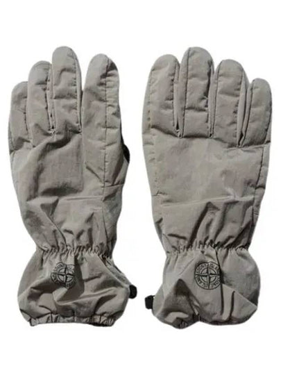 Logo Nylon Gloves Beige - STONE ISLAND - BALAAN 2