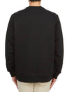 Embroidered EKD Logo Sweatshirt Black - BURBERRY - BALAAN.