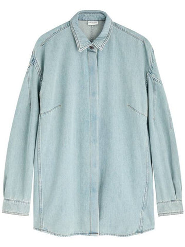 Dries Van Noten 02210Camis Denim 9378 W.W.Shirt Clothing - DRIES VAN NOTEN - BALAAN 1