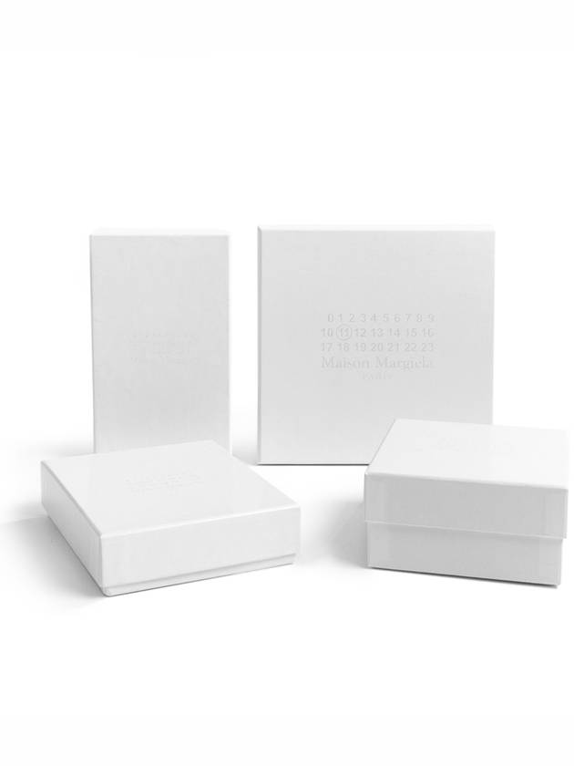 Stitched Bi-Fold Leather Card Wallet White - MAISON MARGIELA - BALAAN 5