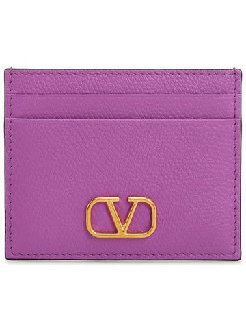 Exclusive special price limited to 30 pieces V logo signature women s card wallet P0V32SNP ZHU - VALENTINO - BALAAN 1