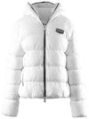 GAMONA logo patch hood padded jacket white - DUVETICA - BALAAN 2