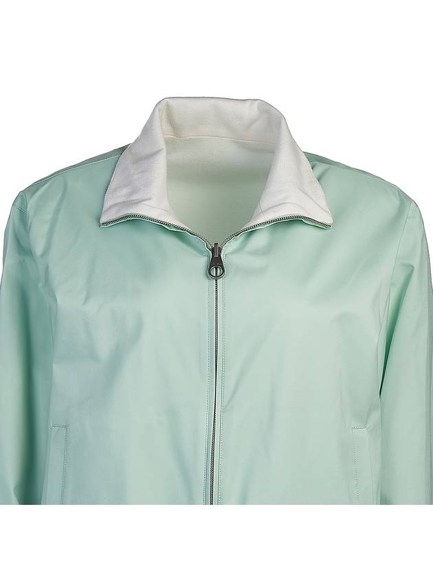 Microfiber Strorm System Windmate Bomber Jacket Aquamarine - LORO PIANA - BALAAN 8