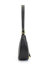 Hana Half Moon Leather Shoulder Bag Black - CHLOE - BALAAN 3