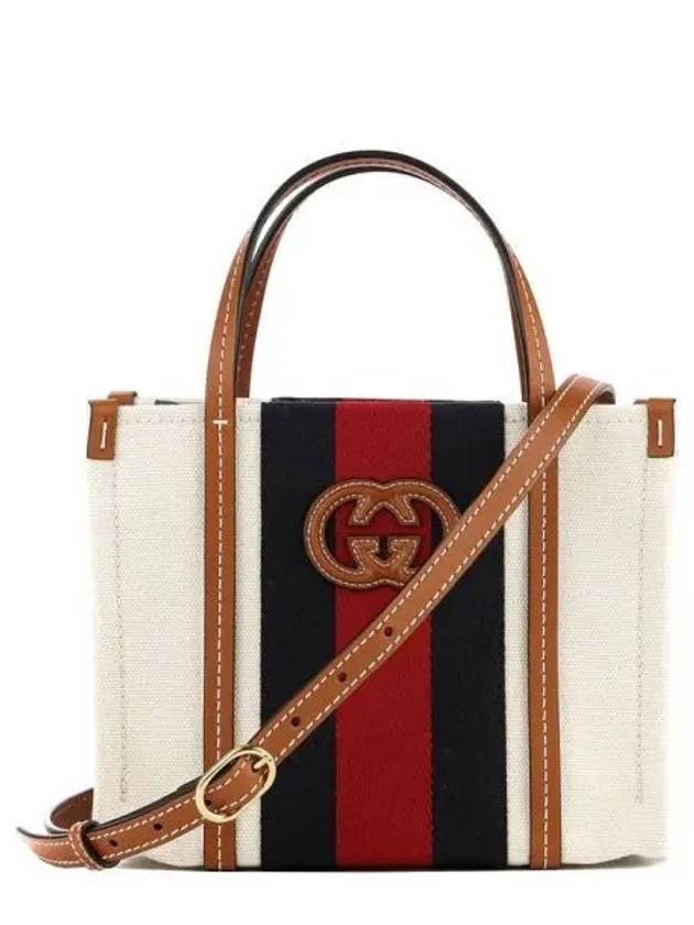 Mini Interlocking G Tote Bag White - GUCCI - BALAAN 2