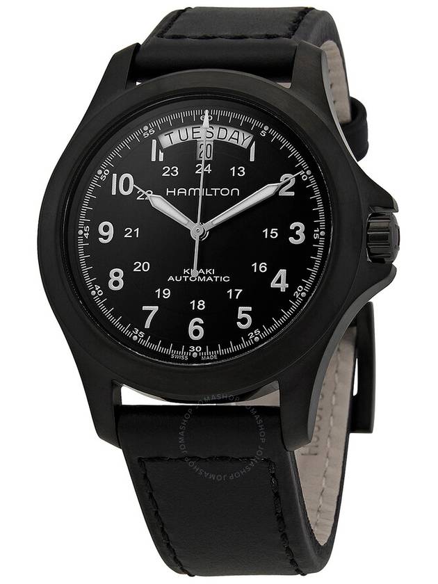 Hamilton Khaki Field King Automatic Black Dial Men's Watch H64465733 - HAMILTON - BALAAN 1