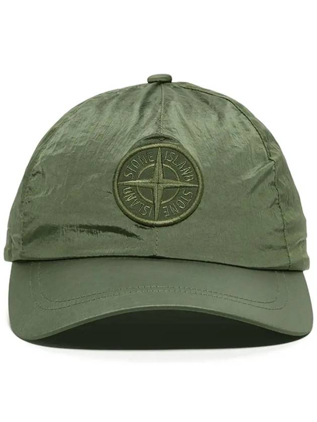 Nylon Logo Ball Cap Green - STONE ISLAND - BALAAN 2