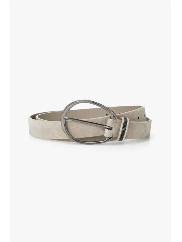 10 ePoint Women s Monili Loop Ring Buckle Suede Belt Beige - BRUNELLO CUCINELLI - BALAAN 1