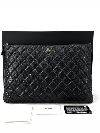 Caviar gold clutch large - CHANEL - BALAAN 1