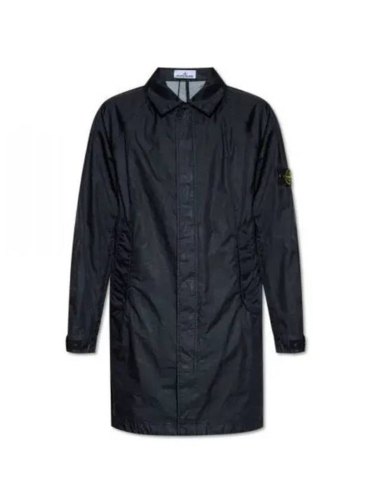 Membrana Compass Patch Trench Coat Navy - STONE ISLAND - BALAAN 2