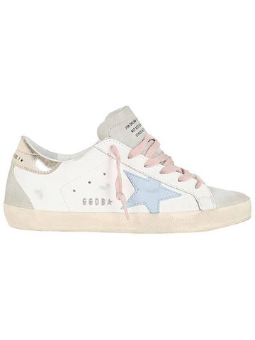 Superstar Silver Tab Low Top Sneakers White Blue - GOLDEN GOOSE - BALAAN 1