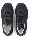 New Trainer Nubuck Low Top Sneakers Black - LANVIN - BALAAN 5