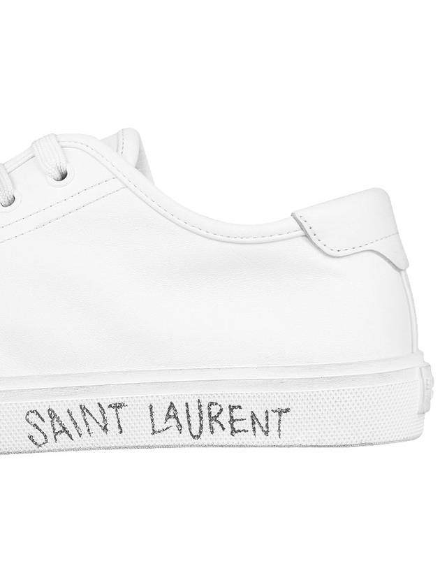 Men's Malibu Low Top Sneakers White - SAINT LAURENT - BALAAN 7