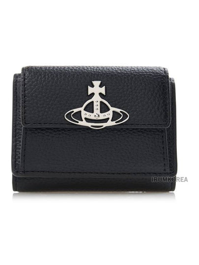 ORB Logo Small Half Wallet Black - VIVIENNE WESTWOOD - BALAAN 2