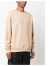 Check EKD Cotton Sweatshirt Soft Fawn - BURBERRY - BALAAN 5