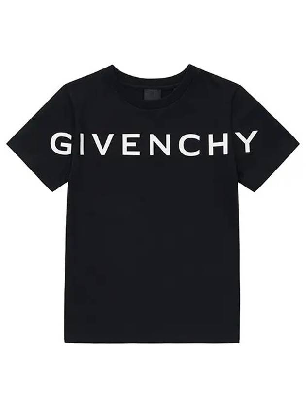 H25447 09B Star Logo Junior Short Sleeve T Shirt - GIVENCHY - BALAAN 1