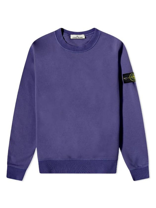 Wappen Patch Crew Neck Sweatshirt Dark Blue - STONE ISLAND - BALAAN 1