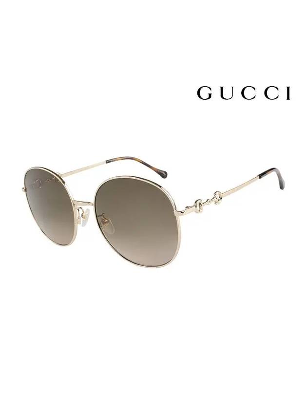 Eyewear Round Metal Sunglasses Grey - GUCCI - BALAAN 1