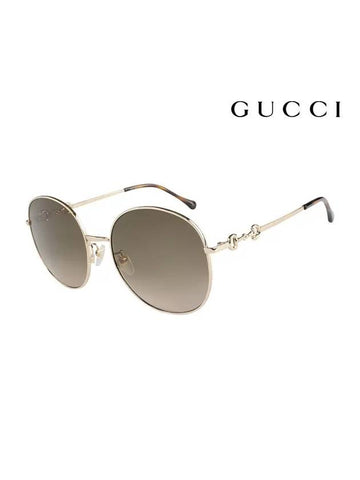 Eyewear Round Metal Sunglasses Grey - GUCCI - BALAAN 1