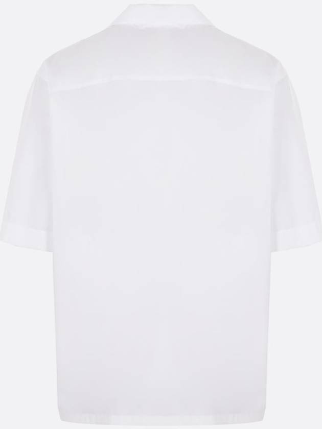 Logo Poplin Bowling Short Sleeve Shirt White - MARNI - BALAAN 3