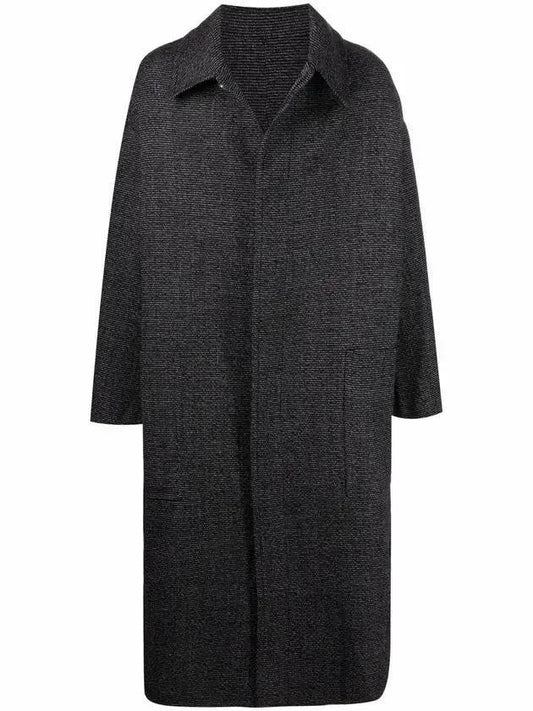 oversized wool single coat black - AMI - BALAAN 1