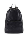 Intrecciato Leather Backpack Black - BOTTEGA VENETA - BALAAN 2