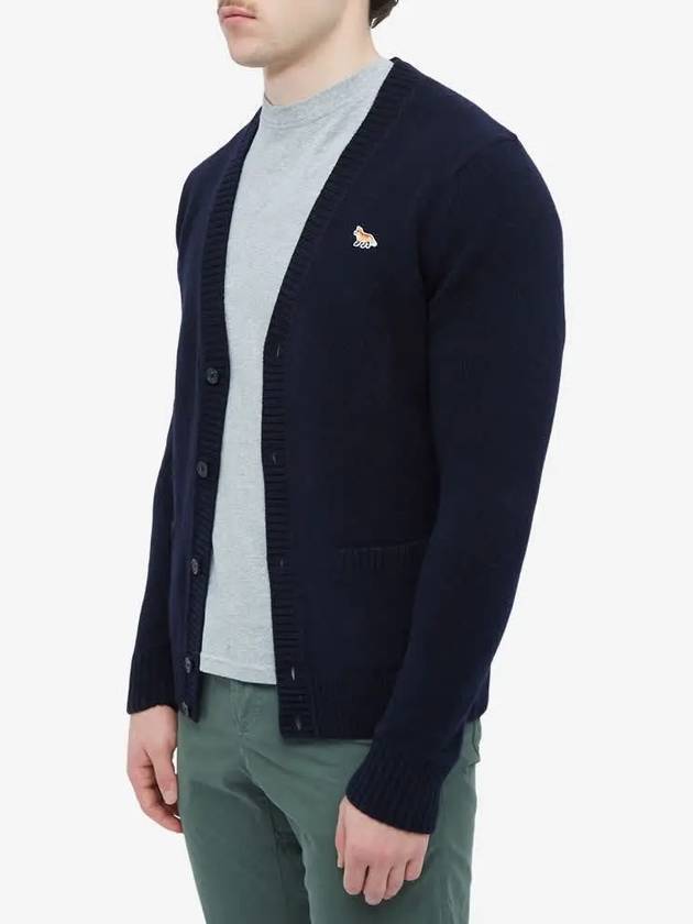 Baby Fox Patch Cosy Cardigan Navy - MAISON KITSUNE - BALAAN 4