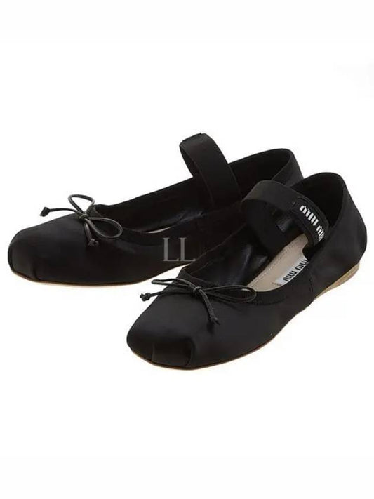 Satin Ballerinas Black - MIU MIU - BALAAN 2