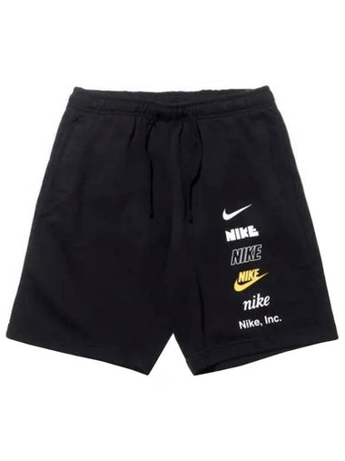 Club Fleece French Terry Shorts Black - NIKE - BALAAN 1