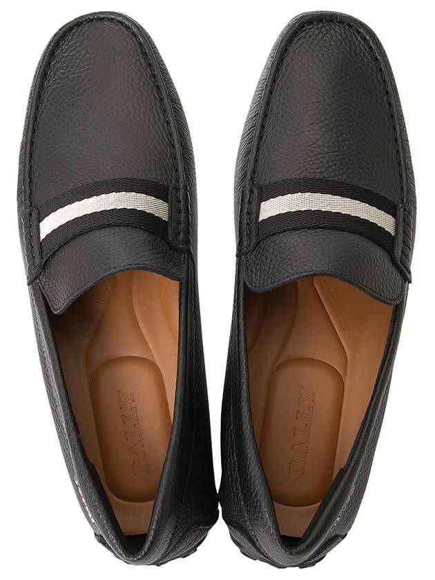 Men PEARCE Leather Driving Shoes Black - BALLY - BALAAN 3