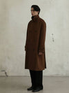 Men's Wool Double Coat Brown - FILLCHIC - BALAAN 3